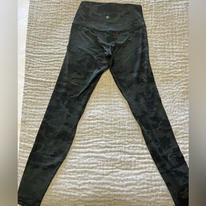 Lululemon green camo leggings